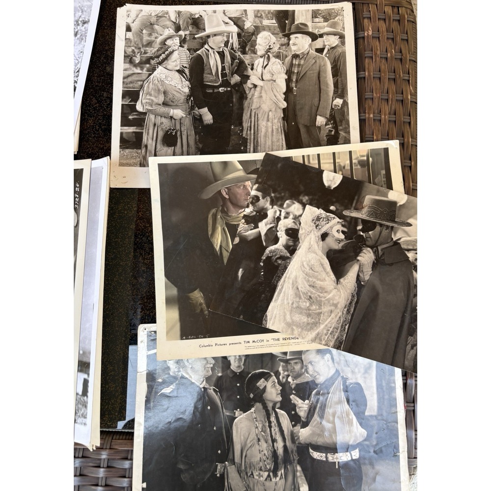 Original Vtg TIM MCCOY Movie Publicity Stills Press Photos Western Whirlwind LOT - Picture 2 of 6